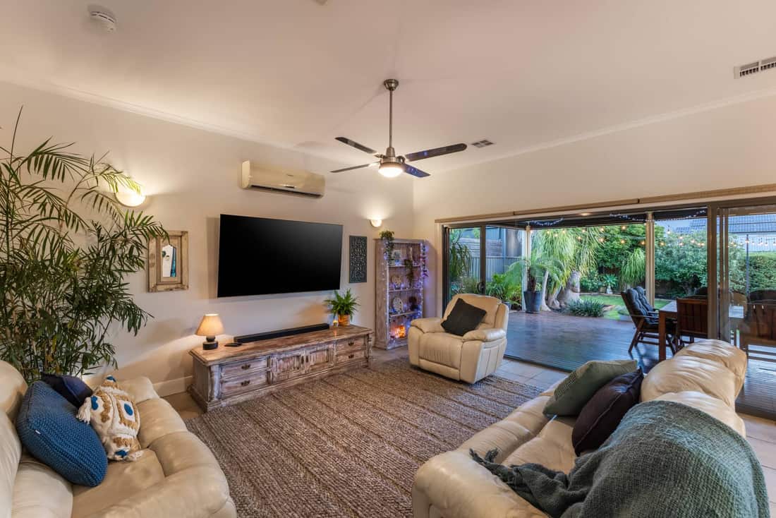 Living room detail — 20 Wright Street, Adelaide