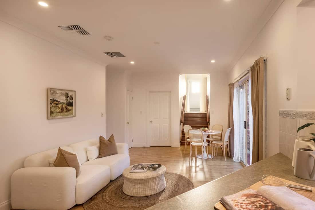 Bright open-plan living room — 285 Kelly Road, Adelaide